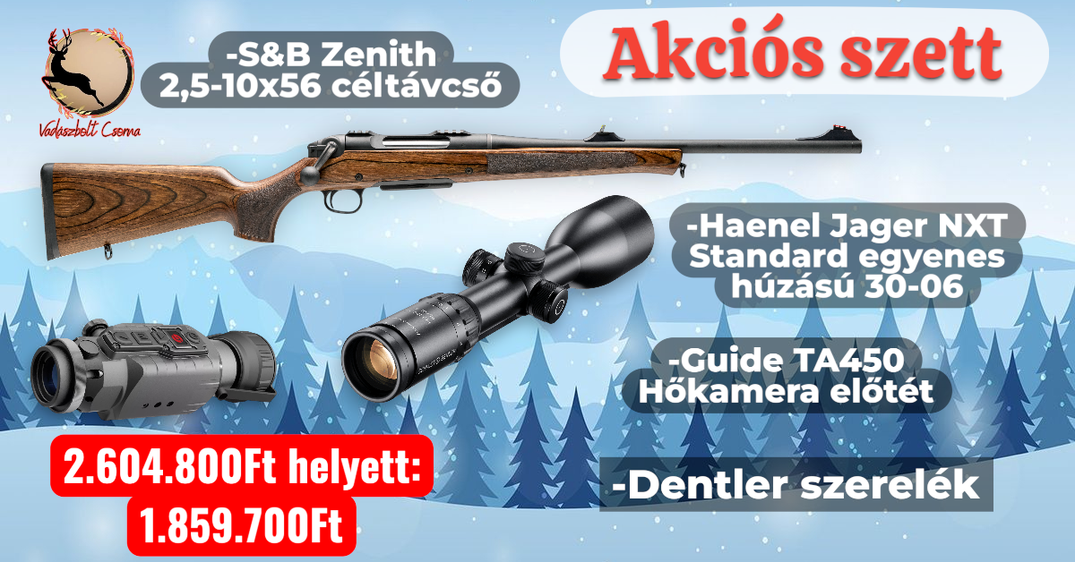 Haenel Jaeger NXT Standard egyenes húzású 30-06 szett